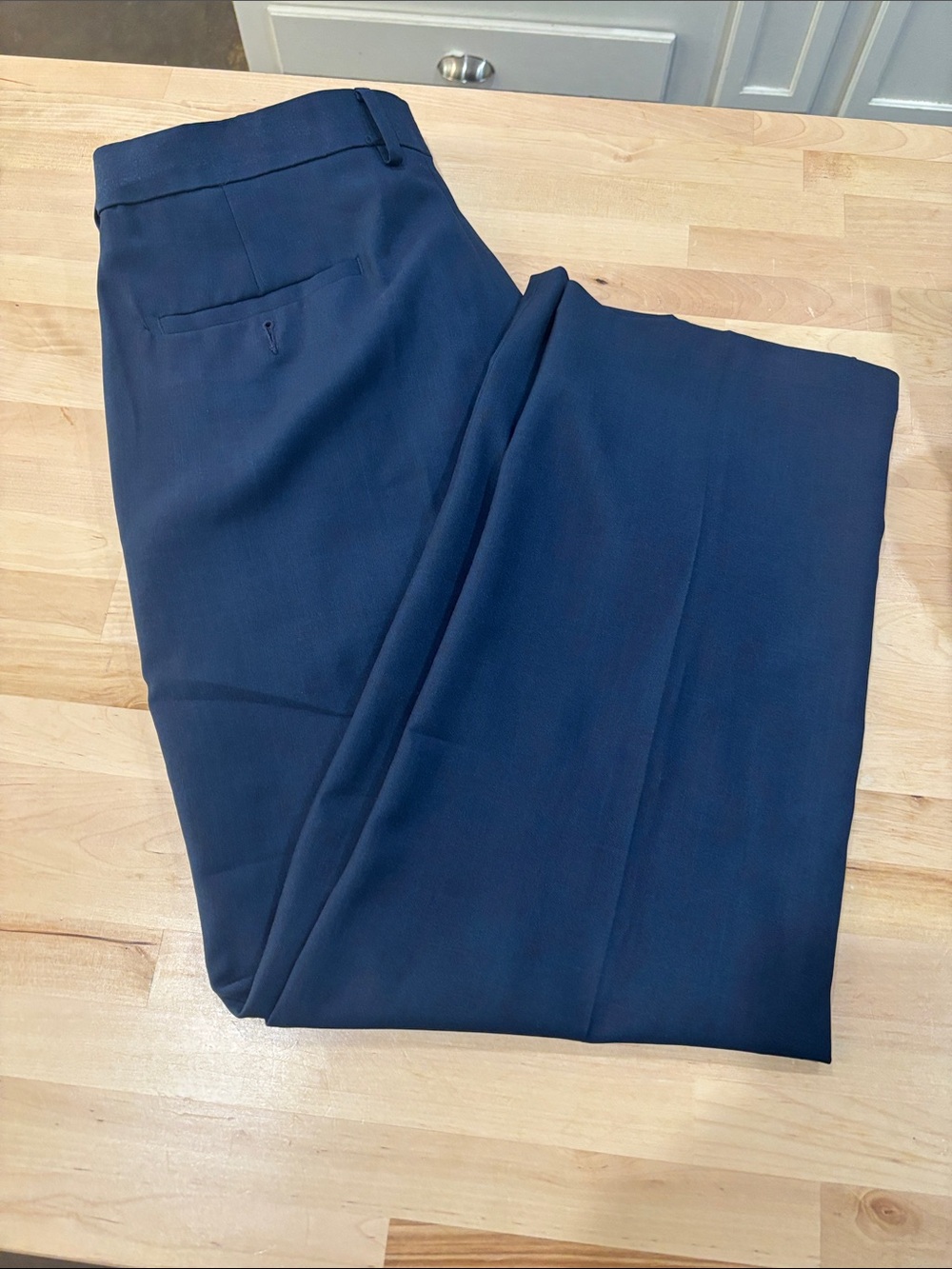 Haggar Men's blue Dress Pants - Flat Front
